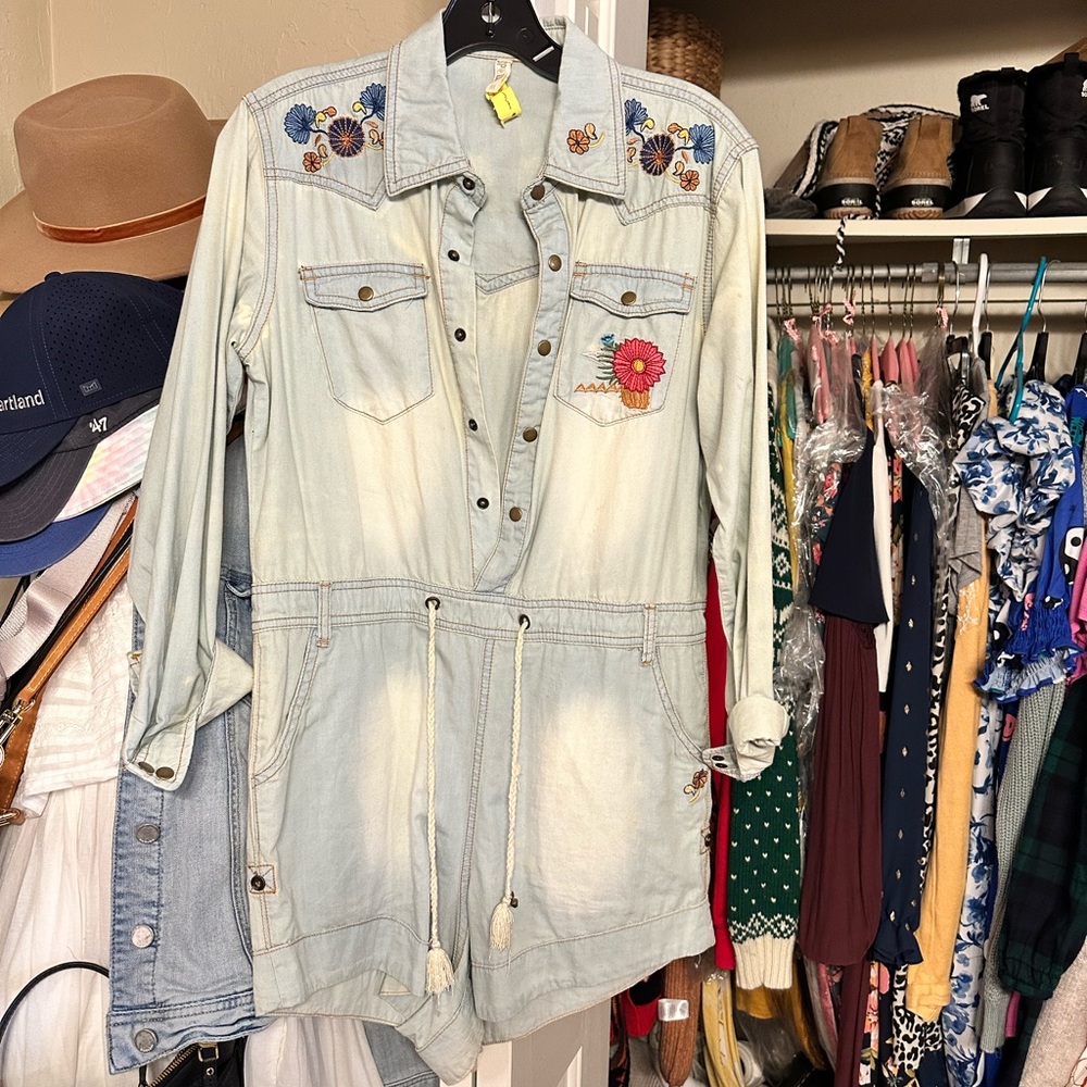 Spell and The Gypsy Collective Denim Desert Romper